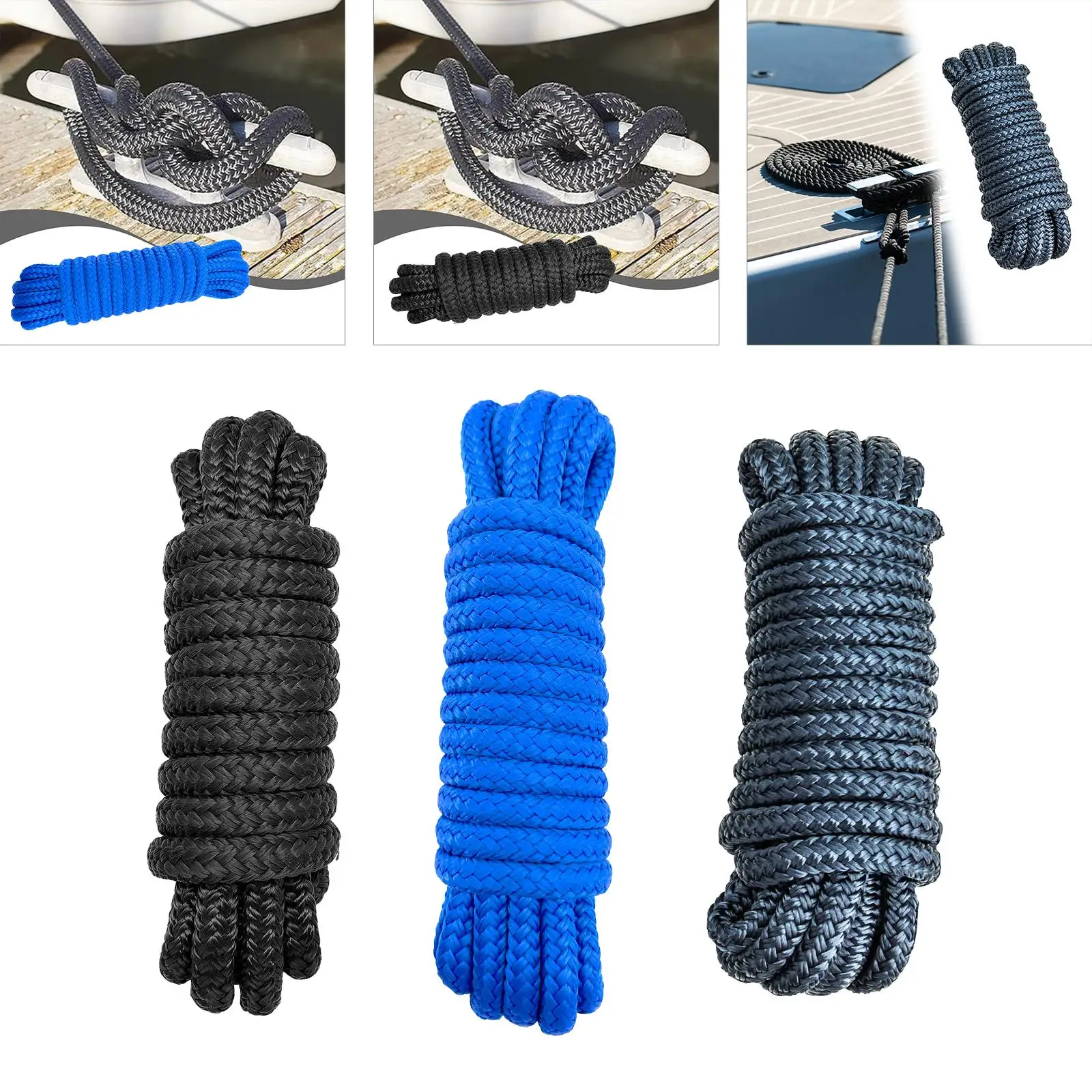 Boat Dock Line Universal Wear Resistant Durability High Strength Accessories