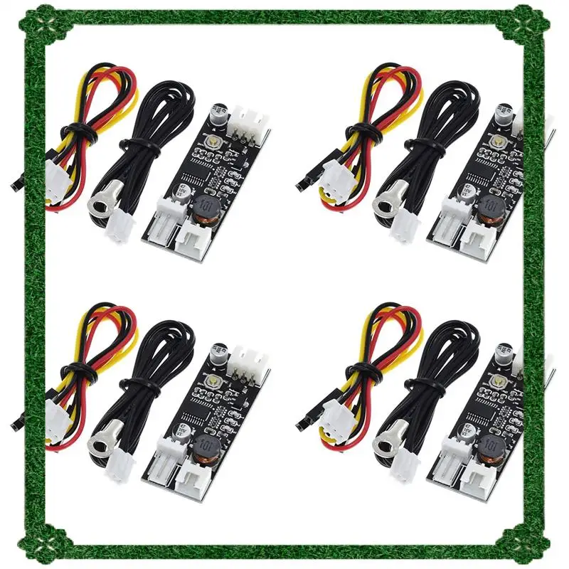 

24-часовая доставка, 4X одиночный 12 В, 0,8 А постоянного тока, ШИМ, 2-3 провода, контроль температуры вентилятора, регулятор скорости, корпус, компьютер, шумоподавление Mo