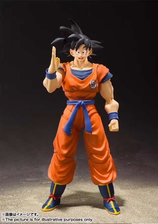 

Original Dragon Ball SHF Son Goku 2.0 Saiya Raised On Earth Action Figures Model Toys Anime Figura Gift sh figuarts Black Hair