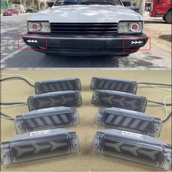 For Volkswagen Santana modified LED daytime running lights running water turn signals front bumper Light car accsesories