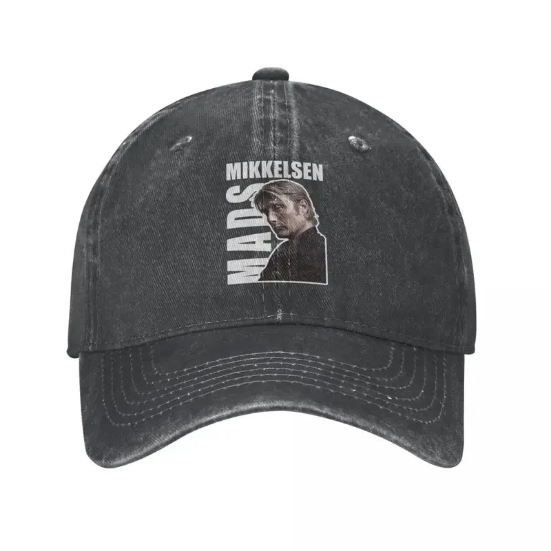 Mads Mikkelsen Vector Trucker Hat Outfit Fashion Distressed Denim Hannibal Lecter Dad Hat Casquette For Unisex Style Adjustable