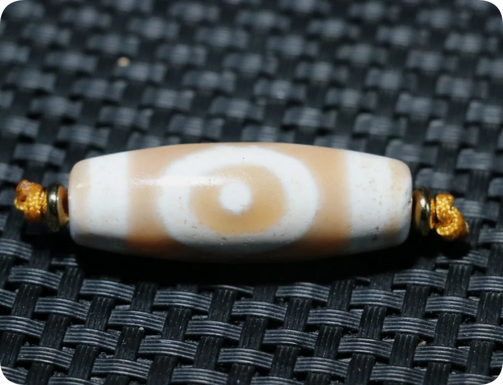 Magic Energy Tibetan Old Agate Harmonious Heaven&Earth dZi Bead Amulet Pendant