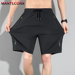 New Summer Beach Shorts Men Gym Fitness Casual Shorts Quick Dry Sweatpants Running Sports Short Pants Breathable Jogging Shorts