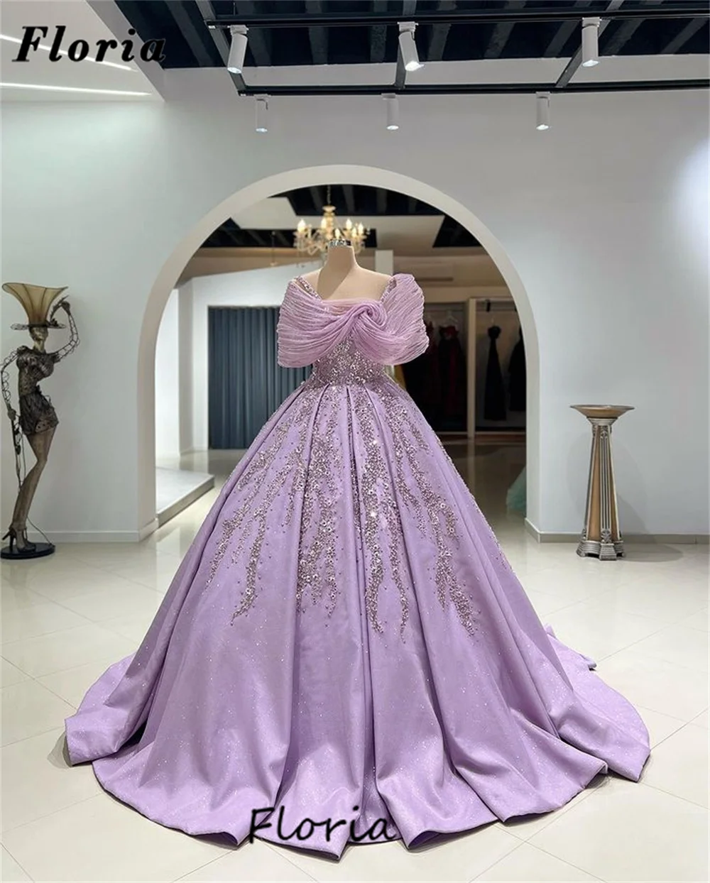 Vestidos Ball Gown Beaded Evening Dresses Haute Coutures Beaded Crystals Red Carpet Runway Dress Dubai Cocktail party Gowns 2024