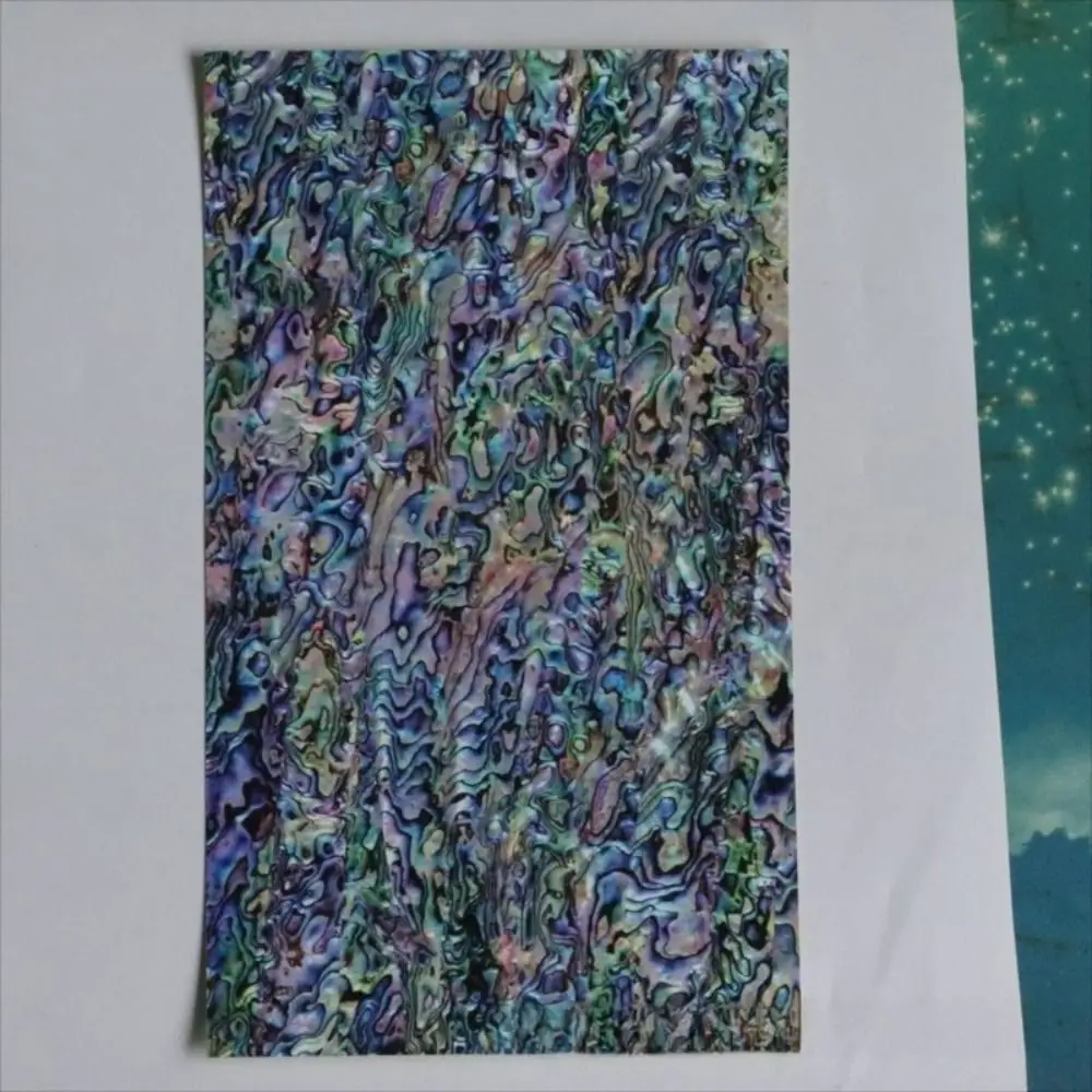 Paua Coated Printed Shell Laminate Sheet 30 X 20cm Self-Adhesive Adhesive Veneer Film Flexible Laminate Abalone Finish
