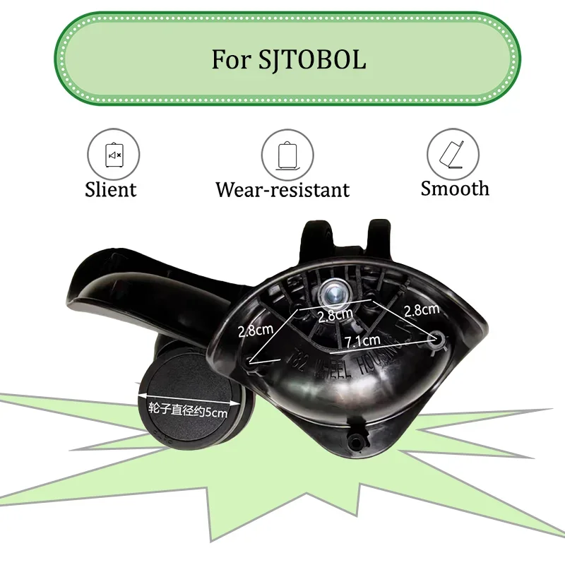 

For SJTOBOL T82 Luggage Wheel Accessories Practical and sturdy 360° Universal Swivel Silent Wheel Replacement (2PCS/4PCS)