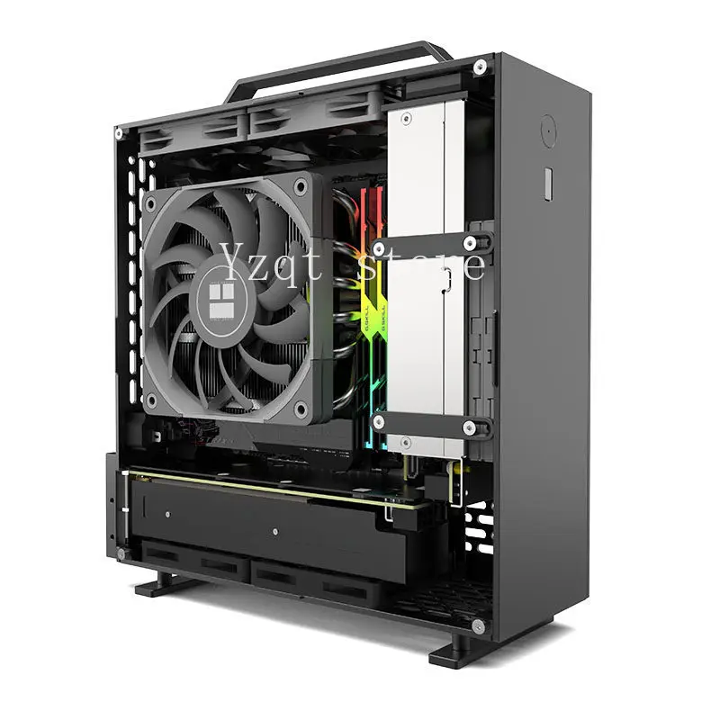 5-liter Mini A24-V5 Dual Slot Single Display 1u Power Itx Chassis, Double-sided Chamfering
