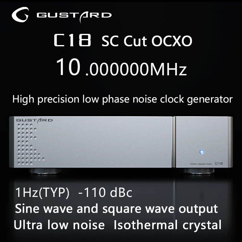 Gustard C18 오디오 시계, OCXO, 10M