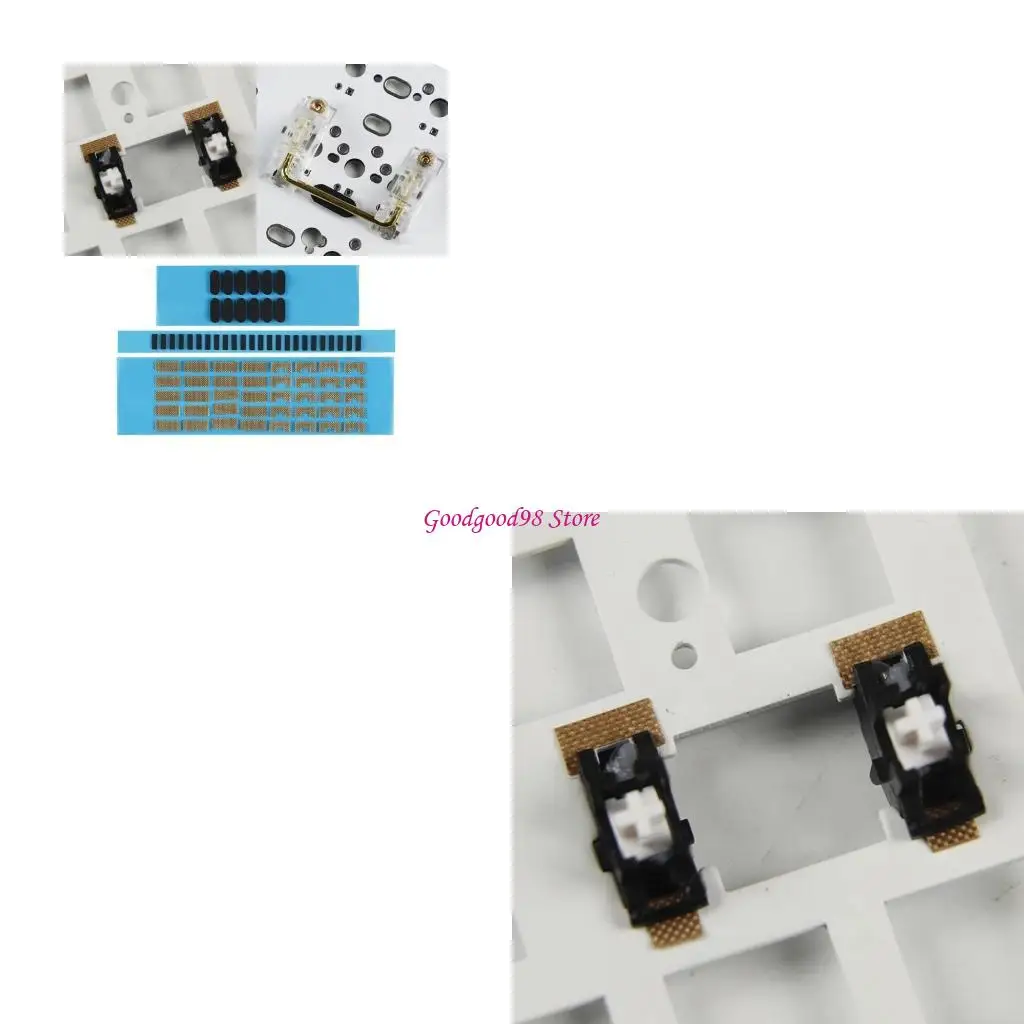 

Mechanical Keyboard Steel Plate Satellite Shaft Repair Gasket Satellite Shaft Lower Pad Stabilizer Pad Repair Tool W8EC