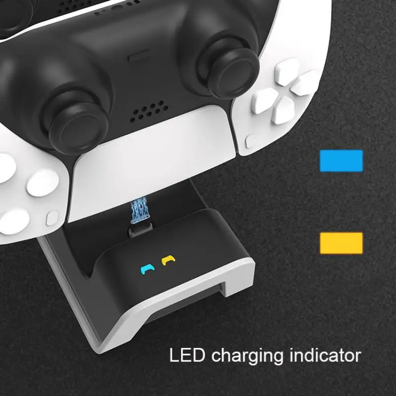 Для PS5 геймпад Зарядная база PS5 полый базовый ручной двойной зарядка со светодиодной подсветкой регулируемая головка