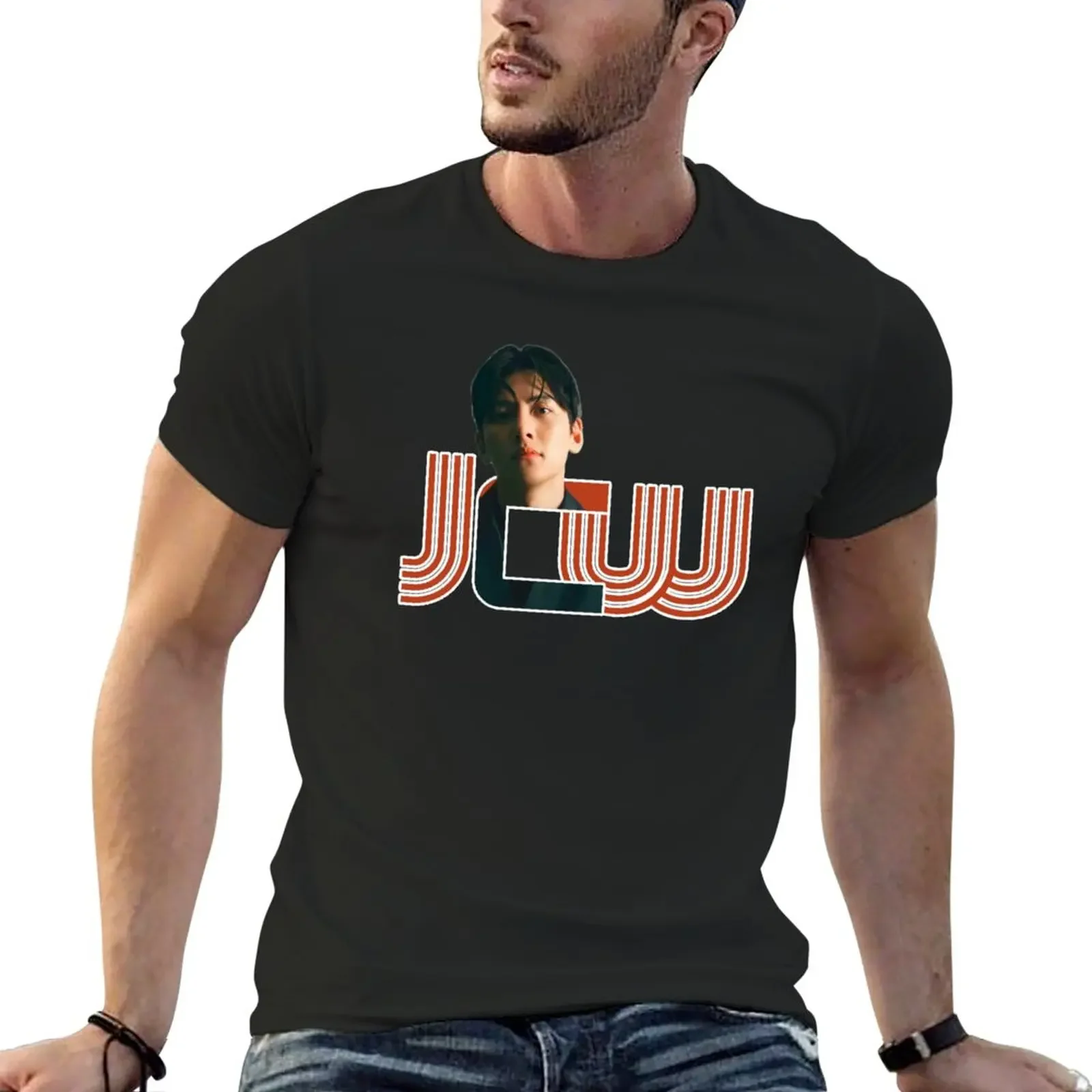 New Ji Chang Wook. Kdrama merch. Wookie design. . T-Shirt t shirt man shirts graphic tees graphic t shirt Men's t-shirts