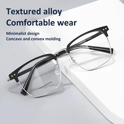 VICKY Fashion Retro Simple Design Men's Anti-Blue Light Glasses Customizable Prescription Women's Reading Glasses 8012