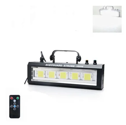 100W LED Stroboscooplicht Geluid/Verstelbare snelheid/Automatische bediening LED Wit Flitslicht Disco Party Home Muziekshow Podiumprojector