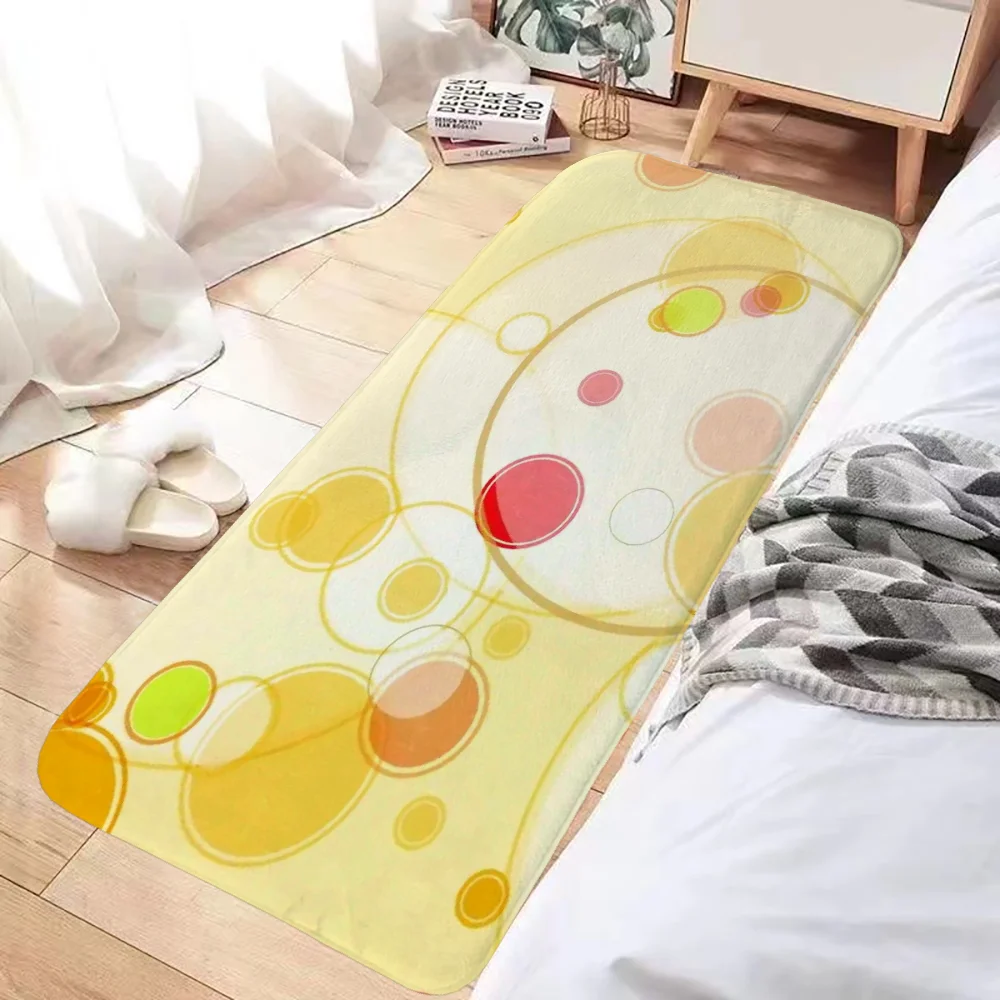 

Circles Non-slip Kitchen Mat Rugs Door Floor Mat Bath Mats Prayer Rug Carpet for Kitchen Foot Bathroom House Entrance Home