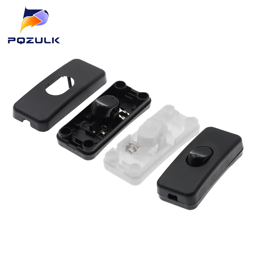 ON/OFF Inline Switch Black Inline Table Lamp Desk Light Cord Cable Switch 110-250V image 3
