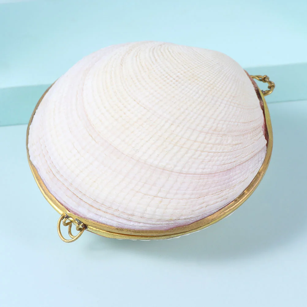

2 Pcs Shell Jewelry Box Beach Themed Organizer Velvet Rings Seashell Bowl Dish Holder Delicate