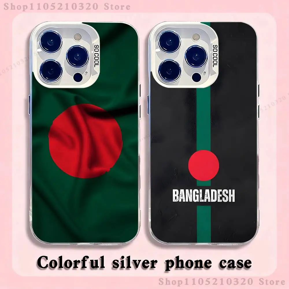 

Bangladesh Culture Flag Collage Phone Case iPhone 17,16,15,14,13,12,11,Pro,Max,Plus,Mini,XS,SE Anti Fall White Matte Hard Bumper