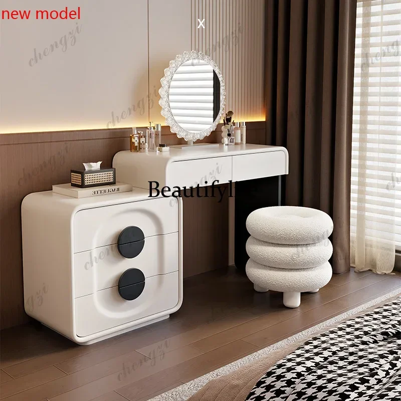 N138Vanity Design Dressing Table Organizers Storage Chair Bedroom Dressing Table Drawers Mirror Tocador De Maquillaje Furnitures