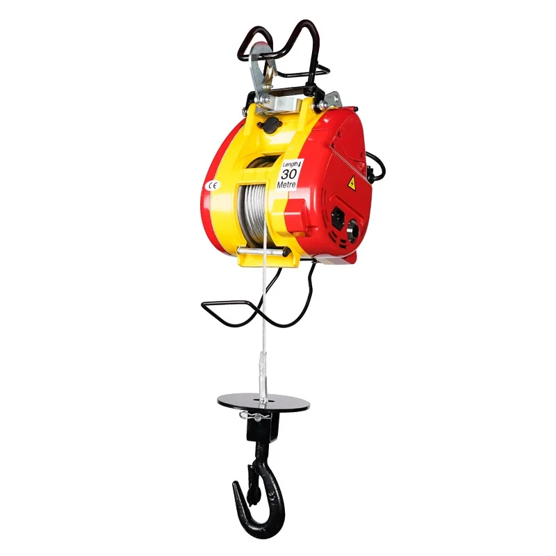 

Mini Electric Hoist Portable Household Winch Small Lifting Crane For Home Construction Cargo Lifting High Load Bearing Sturdy