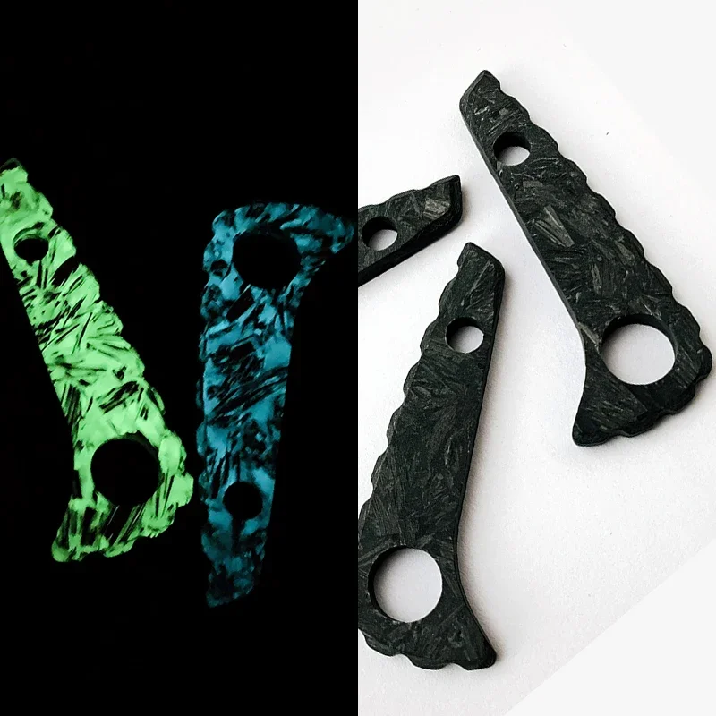 

1pieceCustom Made Marbled CF Carbon Fiber Paramilitary 2 Backspacer PM2 Custom Back spacer Folding Knife Parts Make Accessories