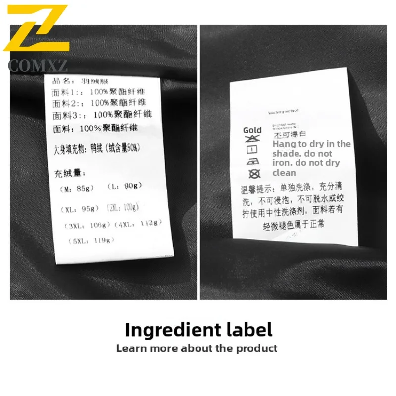 COMXZ Mens Winter Jacket Stand Collar Business Office Work Warm Business Trip Padded Jacket Commute High Quality Padding Coat