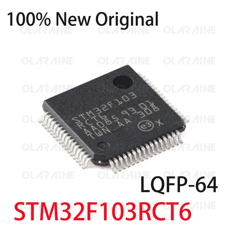 1/5/10Pcs STM32F103RCT6 ARM Microcontrollers MCU LQFP-64 Core: ARM Cortex M3 Memory 256 kB	Voltage 3.6 V 16 Channel ic chip