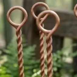 6/10pcs Copper Electroculture Plant Stakes For Outdoor Garden Growth Energy Vegetable Flower Care Accessories