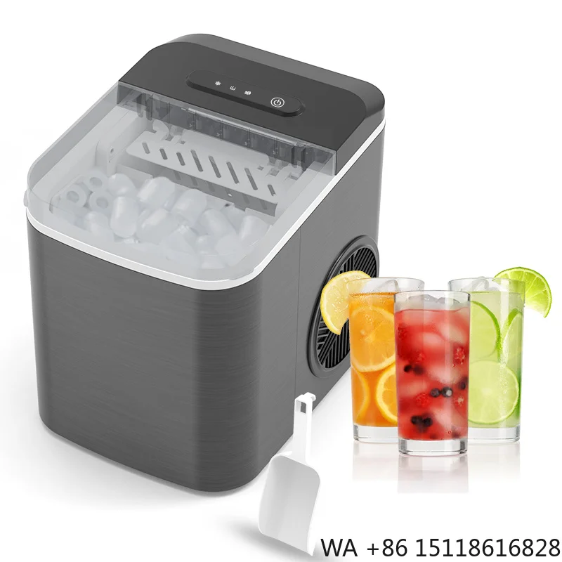 2025 Commercial New Electric 220V Kitchen Home Small Counter Top Portable Ice Maker Machine