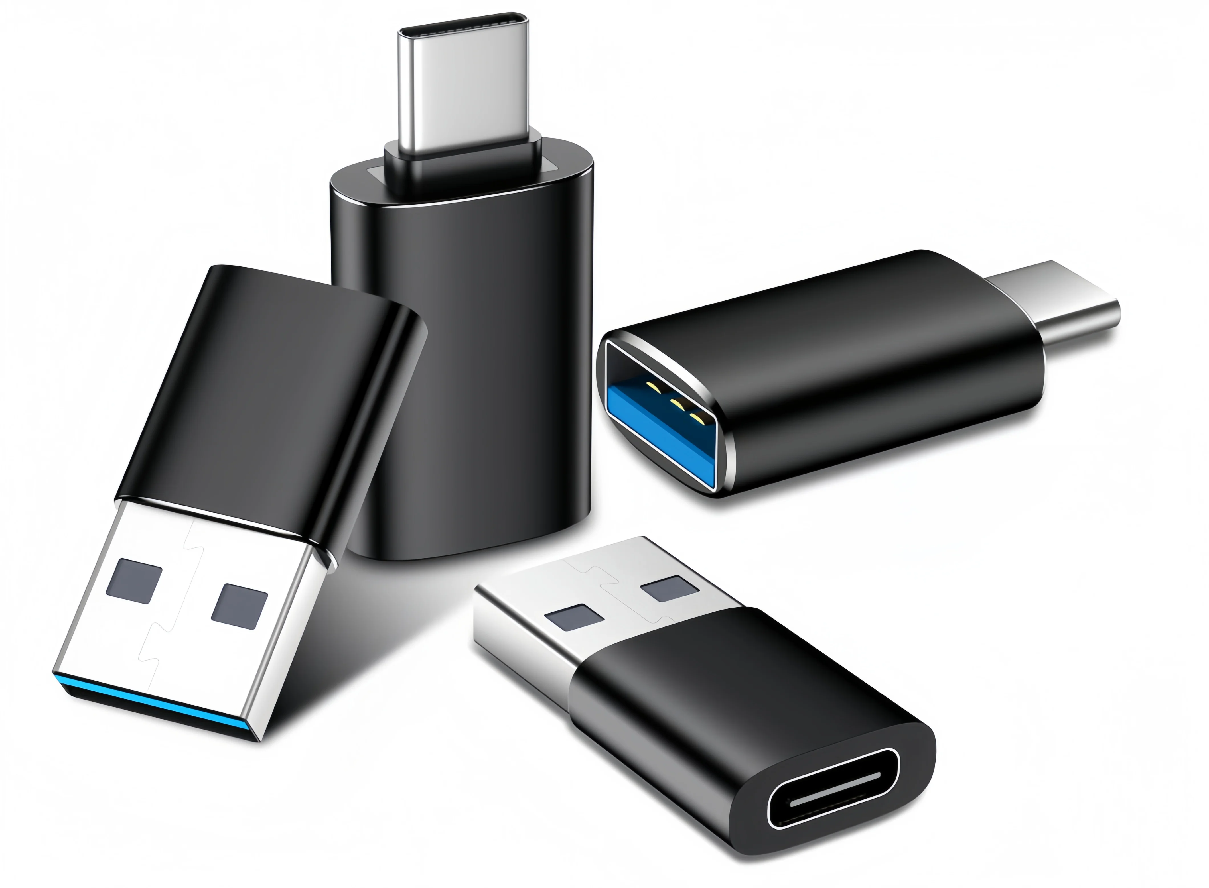 USB to USB C Adapter,Car Charger OTG Converter Compatible with MacBook Pro Air ,Samsung Notebook and More Type C