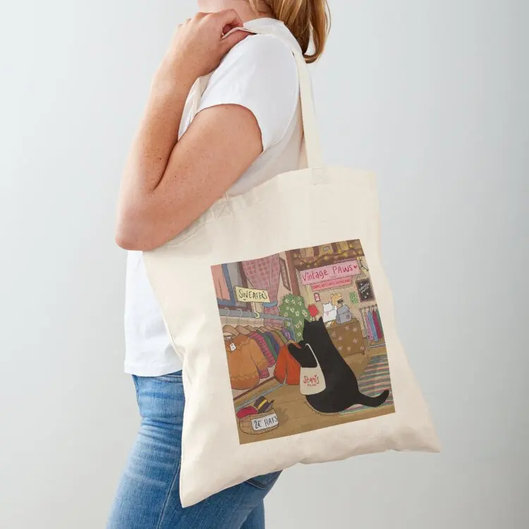 

Stanis Shopping at Corinna's Vintage Shop Tote Bag tote bag woman tote bags men canvas bags sac pour femme
