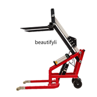 Portable electric hydraulic forklift crankarm loading and unloading truck forklift small flexible stacking lift manual truck