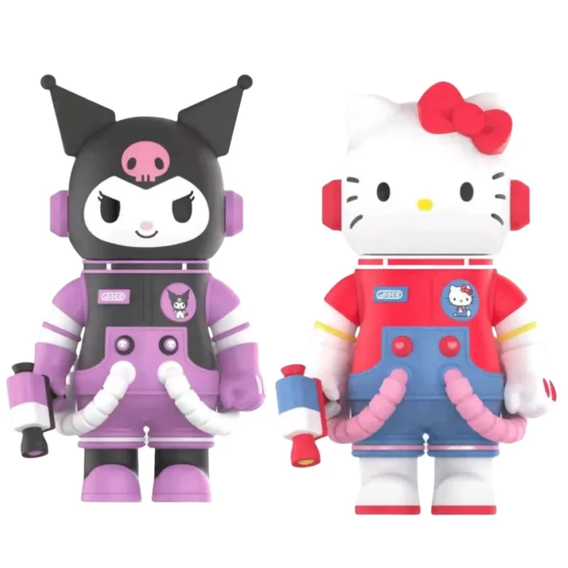 Pre-Sale Authentic Molly 400% Mega Space Kawaii  Sanrio Hello Kitty Melody Kuromi Figurine Toys Ornaments Christmas Gift