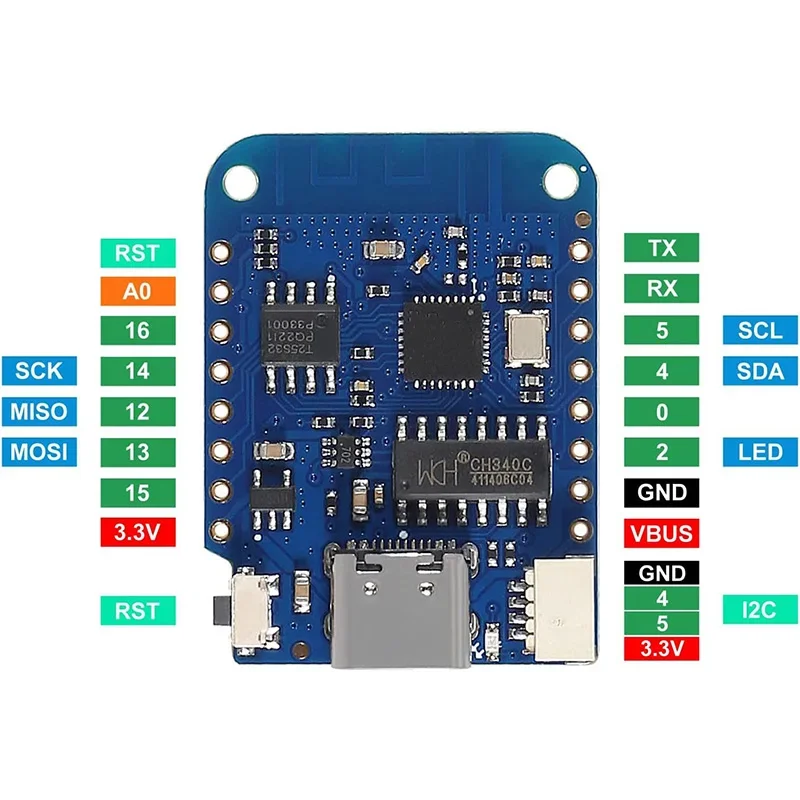 WeMos D1 Mini ESP8266 WIFI Carte De Dévolvement Internet Des Objets Basée Sur ESP-8266 D1 Mini V4.0.0 NodeMCU Lua Carte IOT