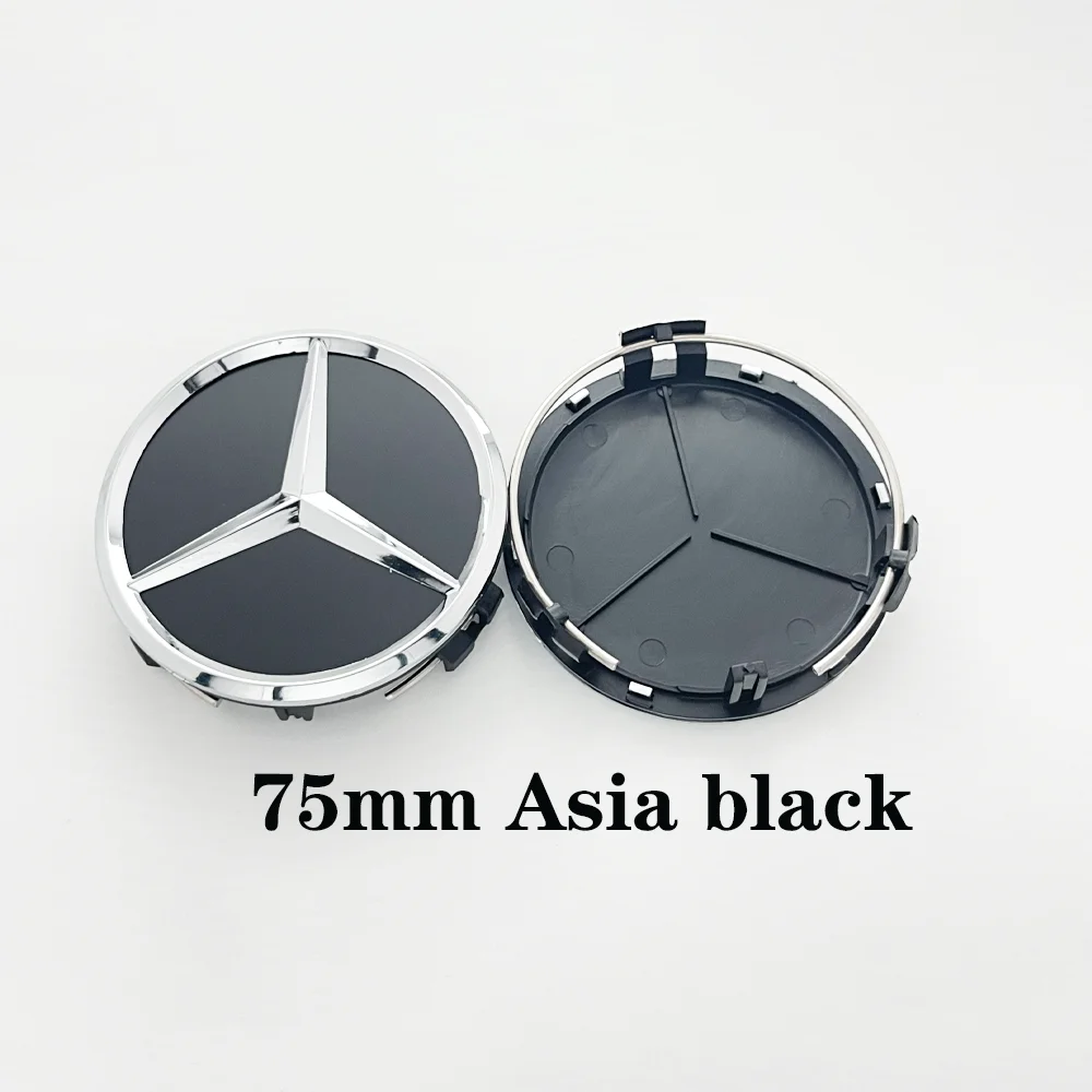 4pcs 75MM Car Styling Wheel hub modification Center Covers Hub Caps For Mercedes Benz B/C/E/S W211 W203 W204 W210 W124 AMG W202 view 6