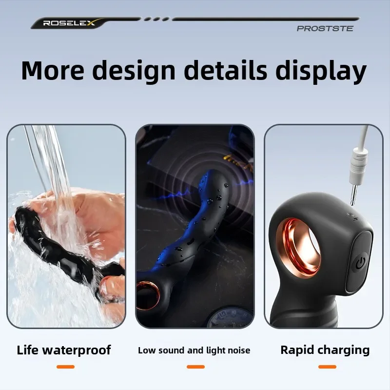 진동 남성 전립선 마사지 원격 제어 아날 플러그 엉덩이 플러그 남성 자위 G-spot 자극 게이 항문 섹스 토이 18+