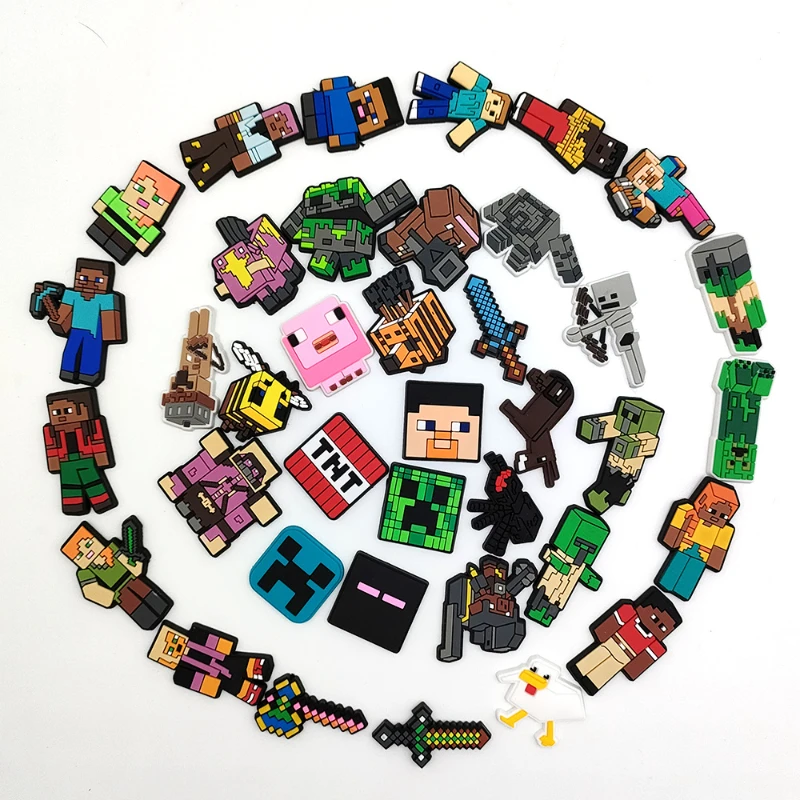 JIBBITZ Game Character Sword PVC Shoes Charms Decorations DIY Party Favorite Sandal Shoes Buckle Ornament Fit Party Present image 4