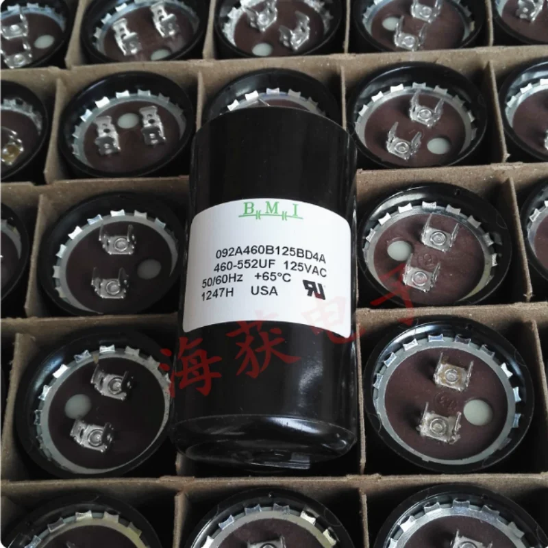 BMI 460-552UF 125VAC compressor starting capacitor 092A460B125BD4A from the United States