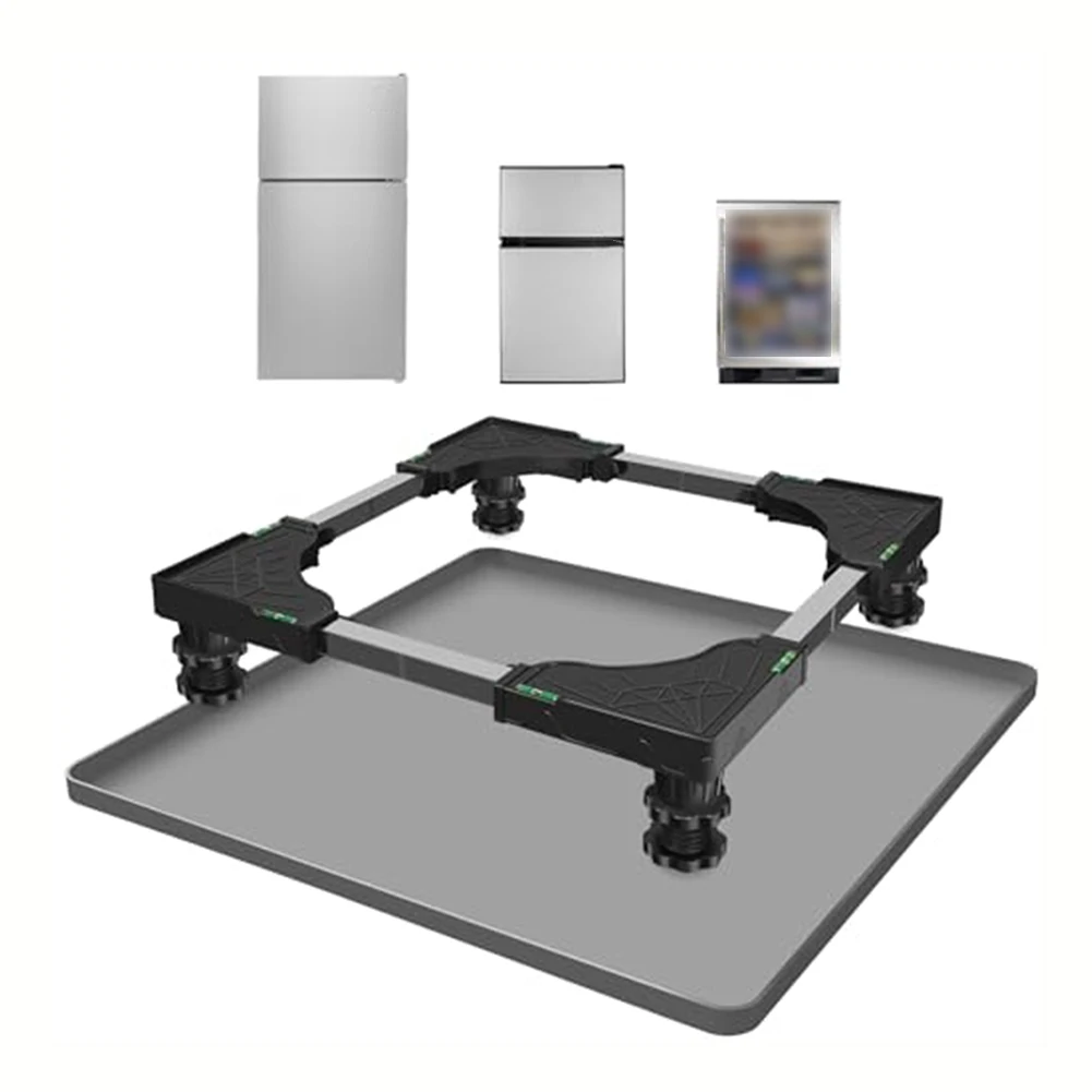Fridge Silicone Mat Floor Protector With 0.8Inch Raised Edges Washing Machine&Freezer Drip Tray Wine Cabinet&Coffee Floor Mat