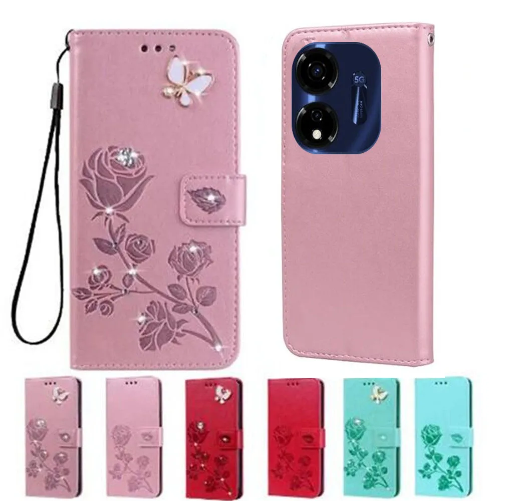 Vintage Leather Phone Case For Itel P55 2023 Coque Flip Capas Wallet Cover For Capinha De Celular Itel P55 P661N Power 55 чехо