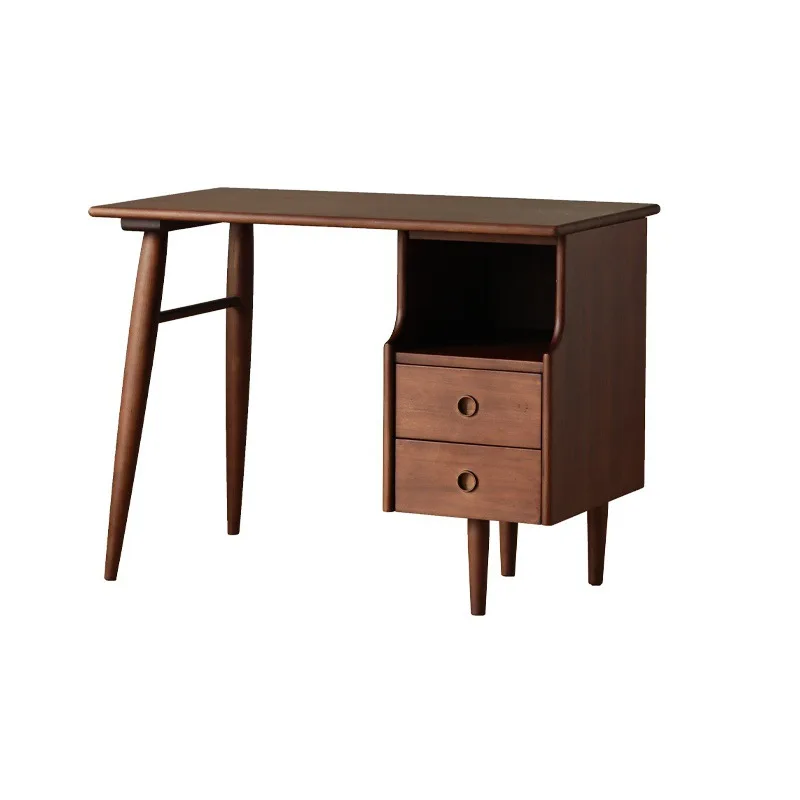 

New Chinese desk Nordic solid wood single and double combination study bedroom desk household cherry wood