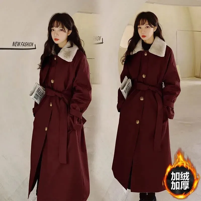 

Парки, теплая повседневная куртка-парка, женская новинка 2025 года, зимнее пальто, пальто с меховым воротником, длинные куртки с меховым воротником, подкладка, толстая зимняя верхняя одежда