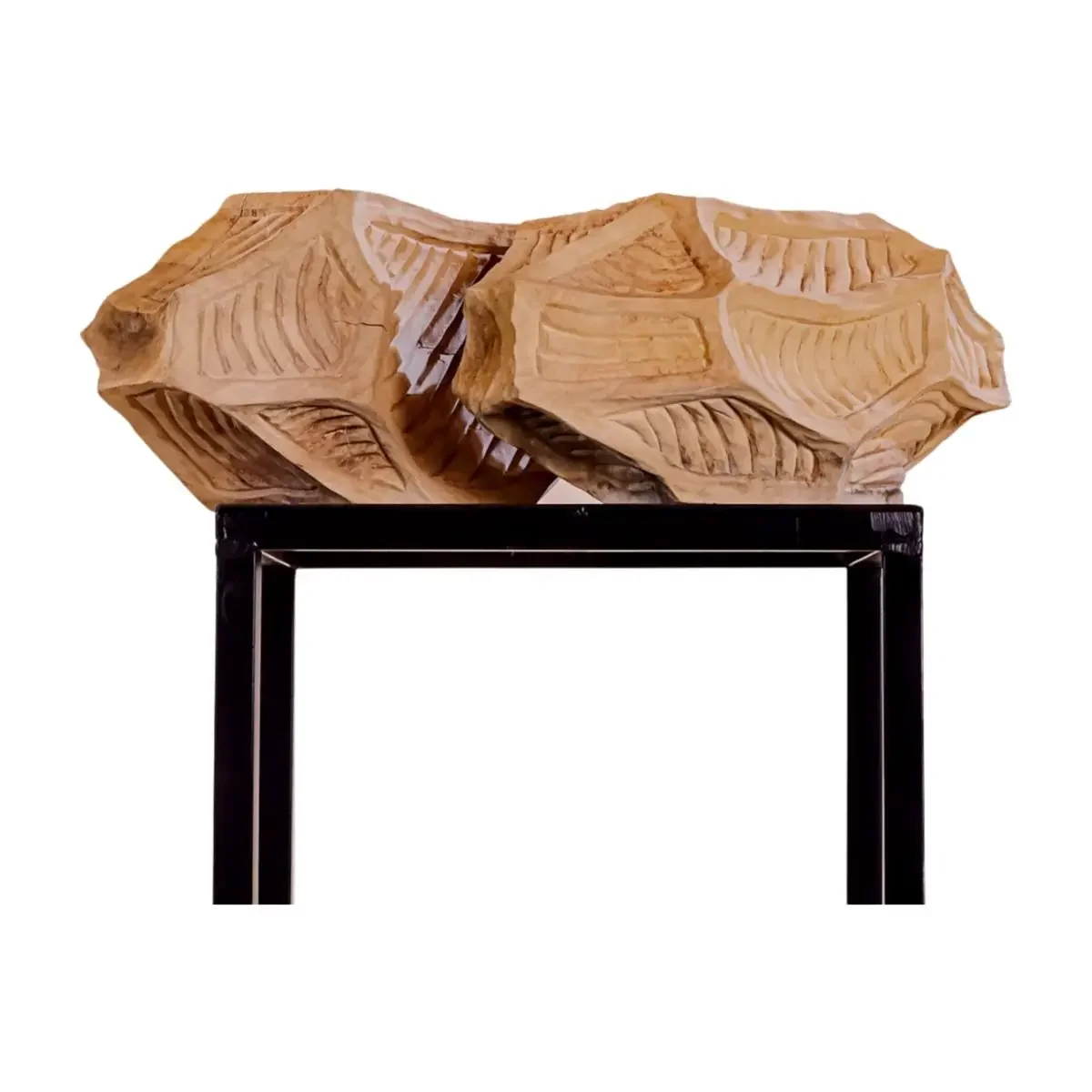 Pure wood handmade artwork creative abstract wood ornament high-end home hotel commercial carving pendulum
