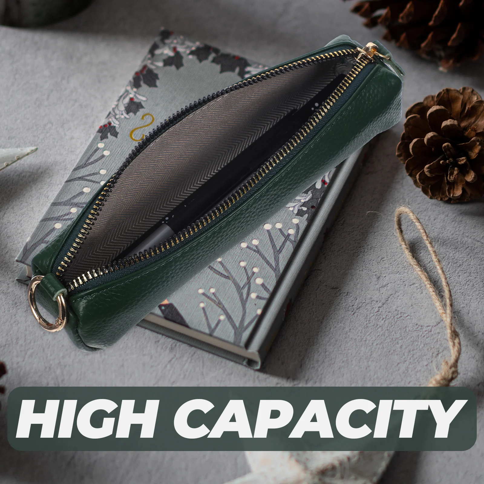 

Pen Set Bag Zipper Pencil Pouches Organizer Protector Case for Women Small Holder
