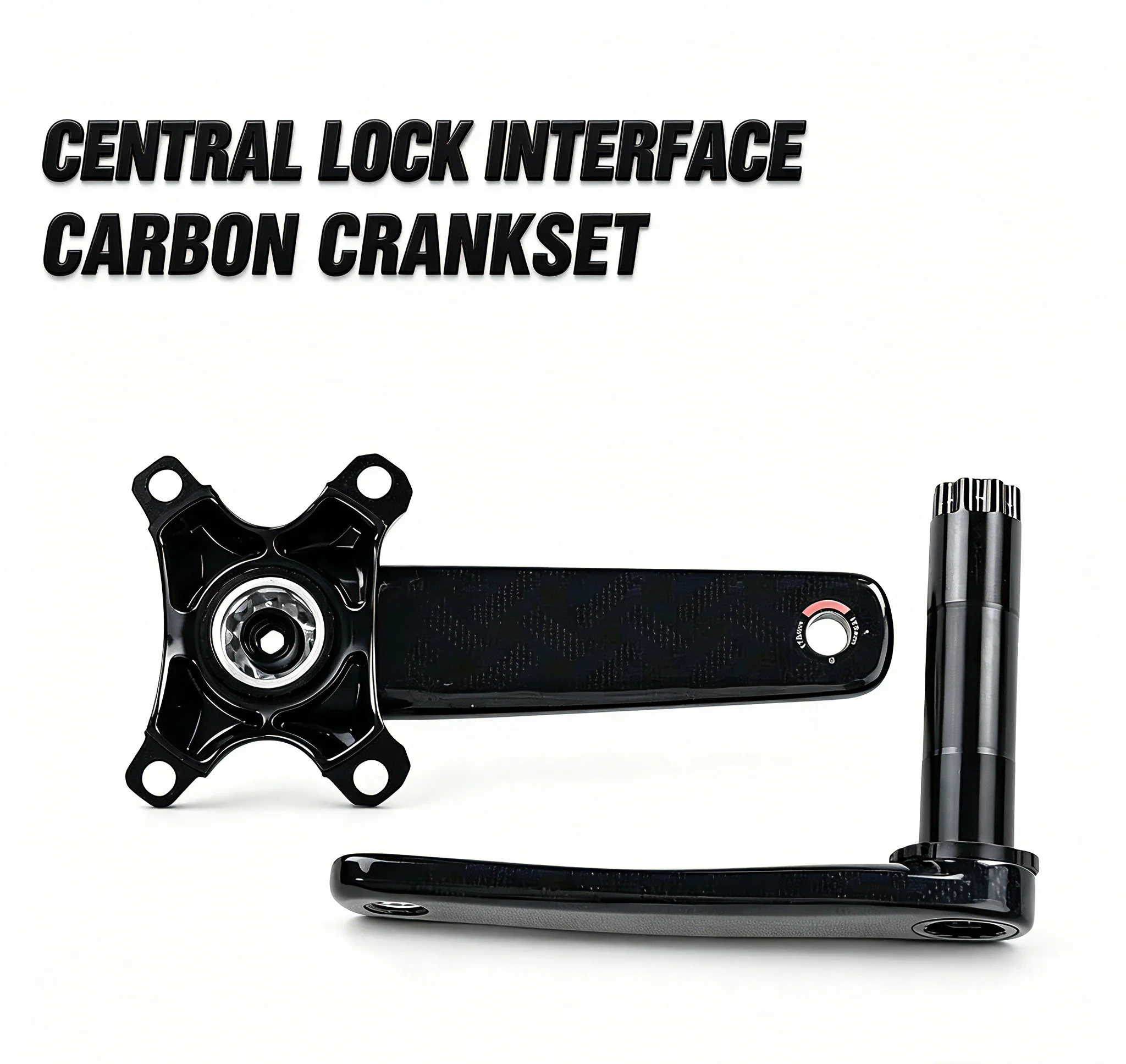 CKR01 Carbon Road Bike Crankset DUB29 7075 Aluminum Spindle 110BCD 4/5 Bolt 162.5-175mm Q-Factor 150mm 10-12 Speed 403g