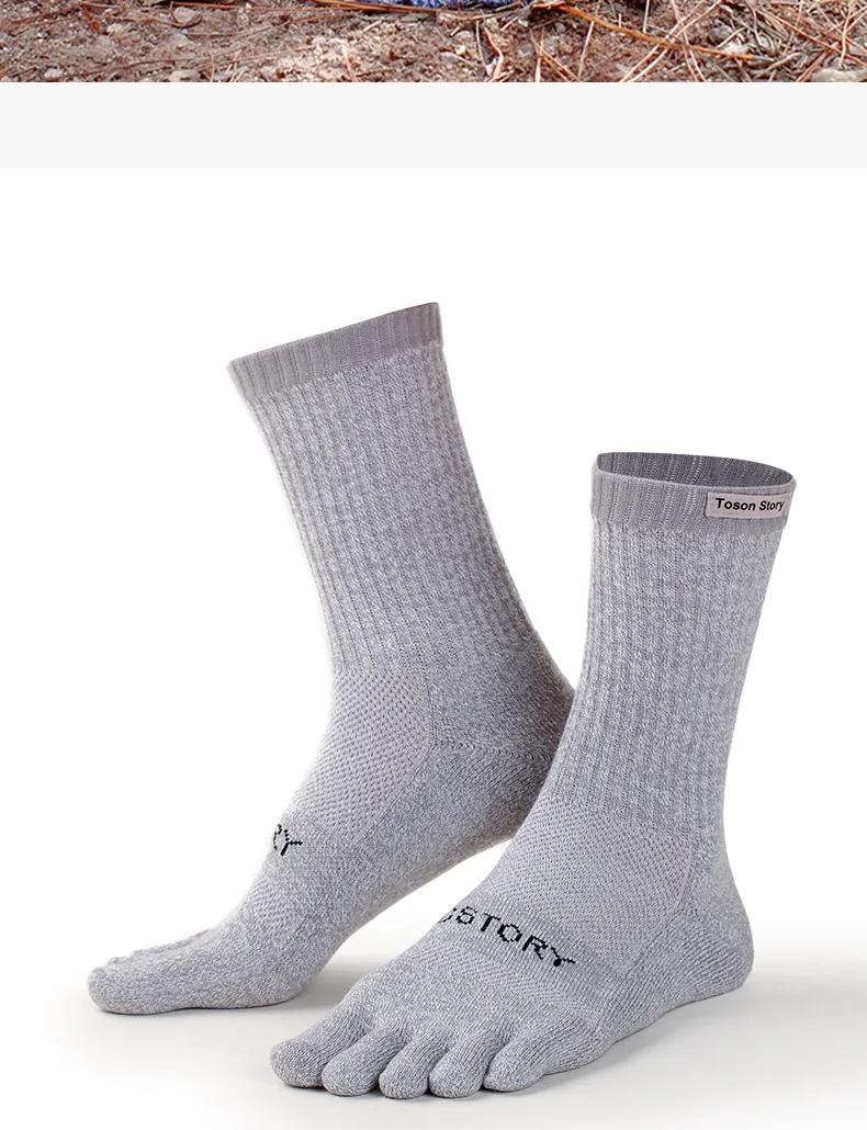 2026 Herbst Winter Herren Sport Fünf-Zehen-Socken Baumwolle Schweißabsorbierend Geruchshemmend Wandern Split-Toe Socken Radfahren Sportsocken – Detail 2