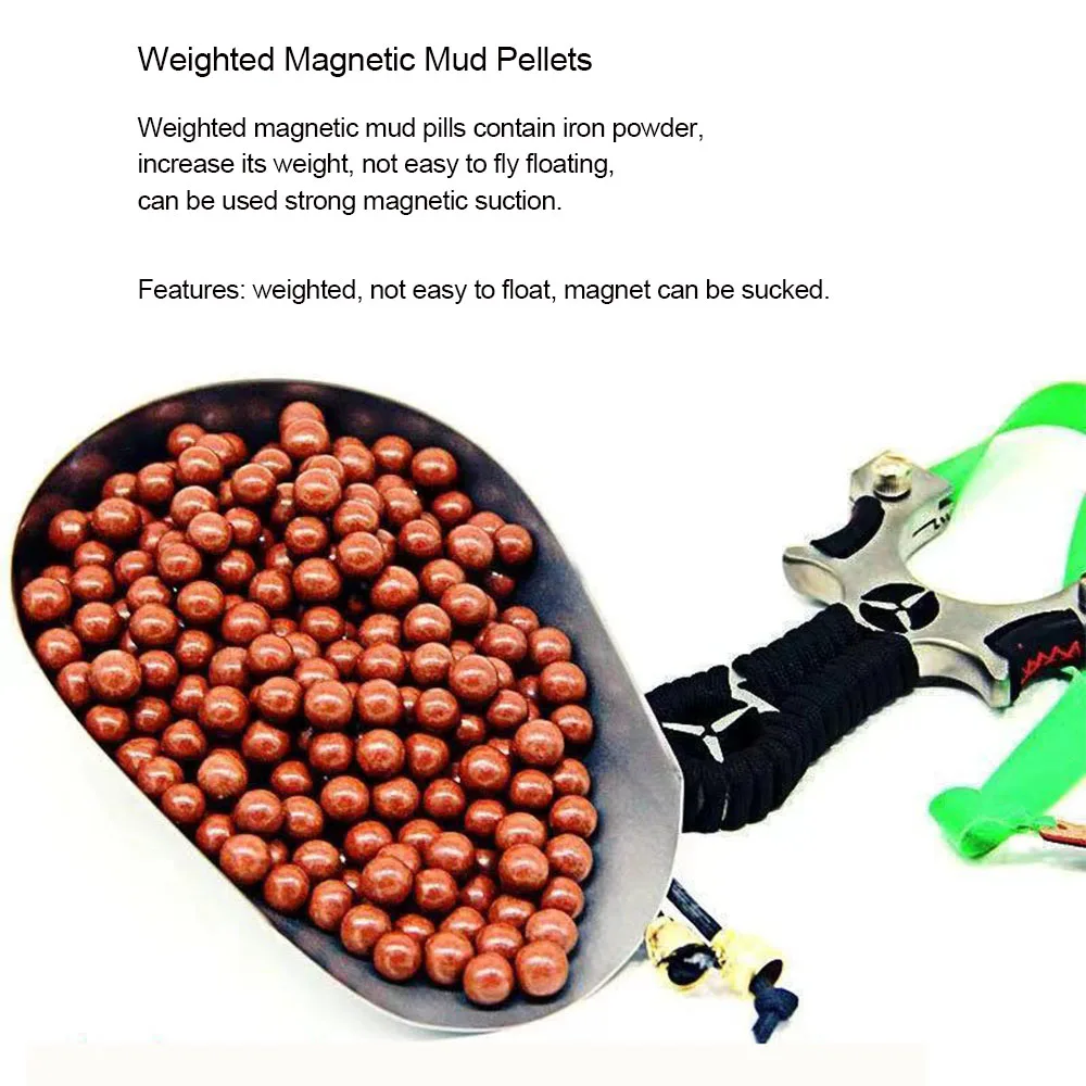 100Pcs 8-9mm Pigułki bezpieczeństwa Slings Shot Beads Hard Mud Ball Slingshot Hunting Solid Mud Ball Board Clay Mud Ball Shooting Practice