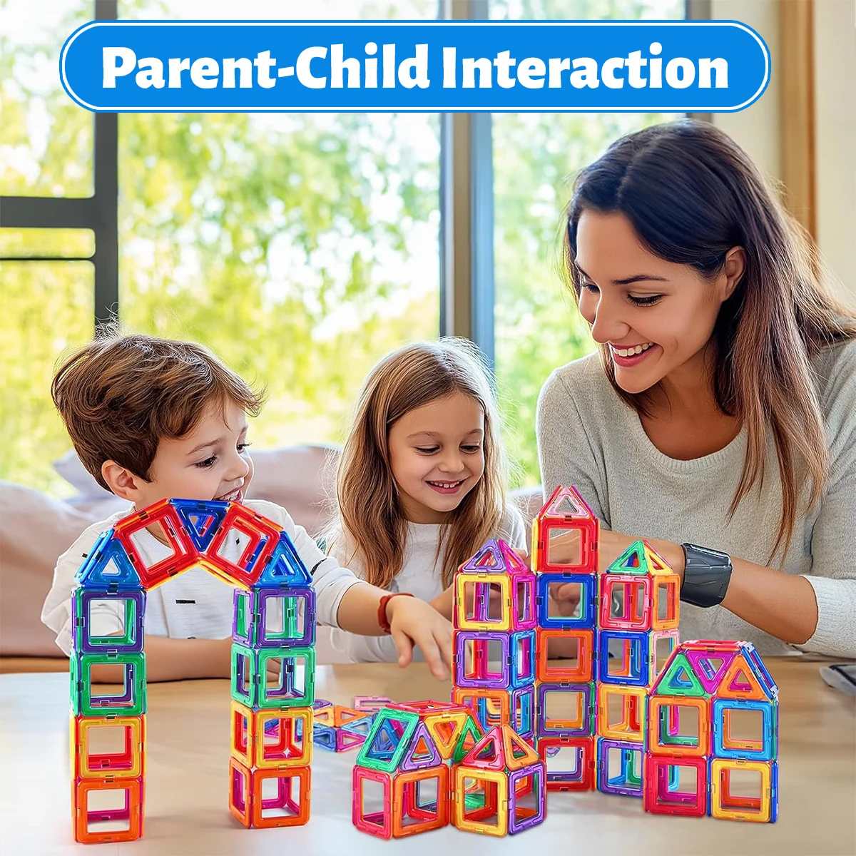 Conjunto de blocos de construção magnéticos-3d stem montessori conjunto educacional brinquedos para crianças meninos meninas presentes 30/50/90/140 peças