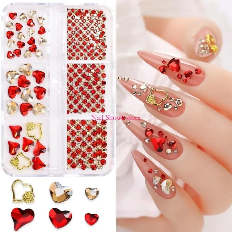 

E0BC Luxury Art Crafts Crafts стразы заклинания блестящие дизайны ногтей.