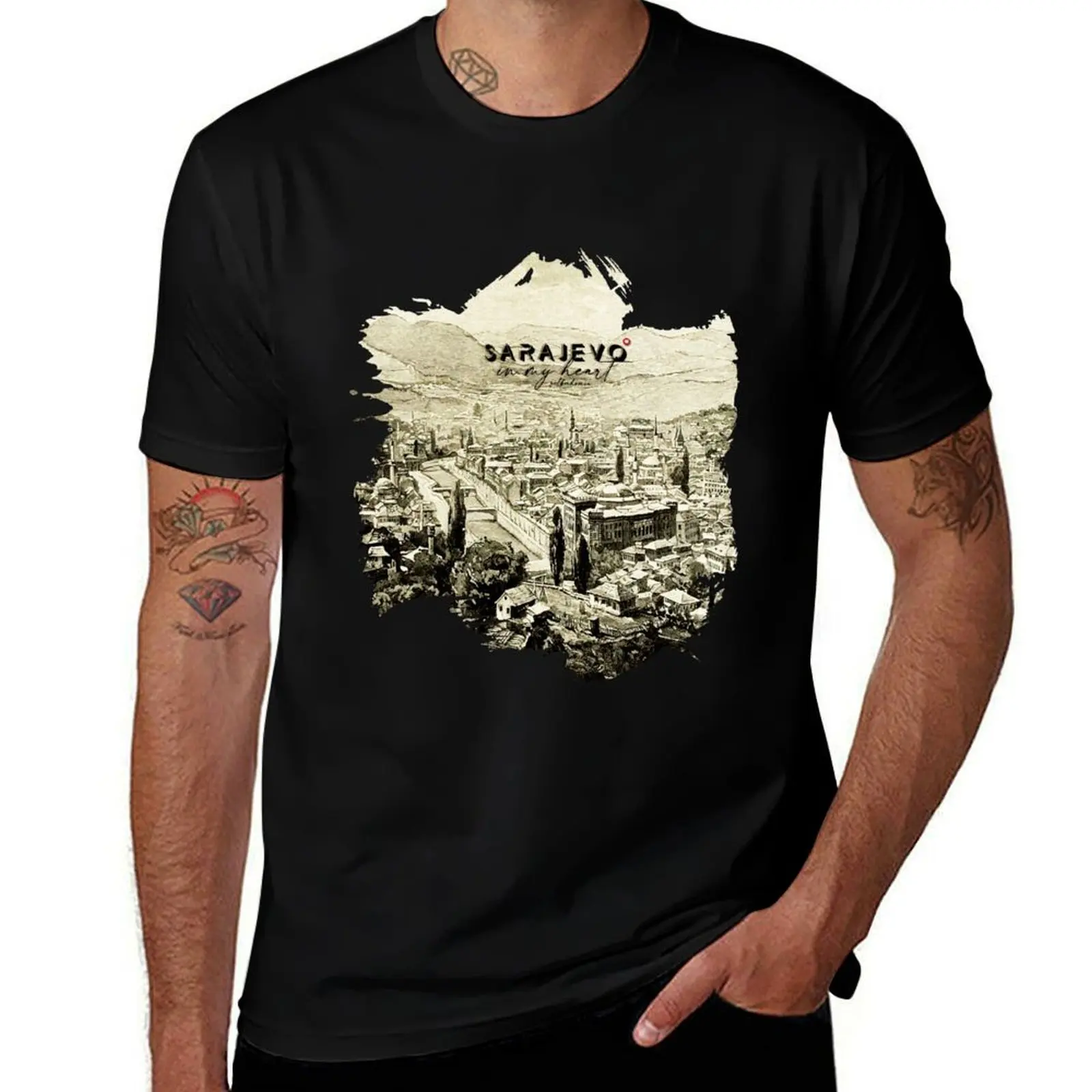

SARAJEVO BOSNIA CITY NATURE T-Shirt Plus Size Lightweight Top
