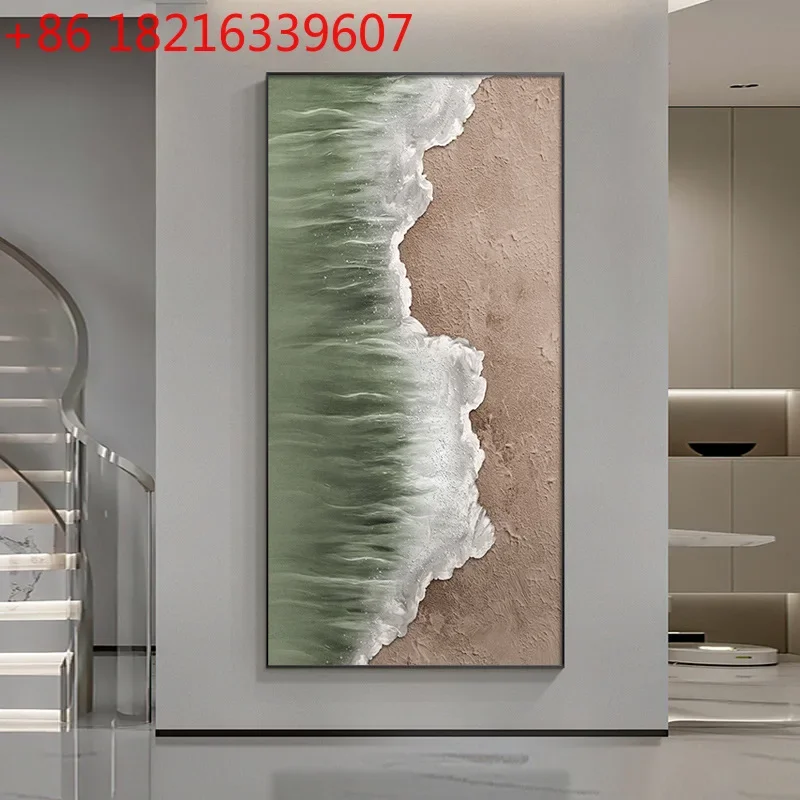 Entrance decorative painting starry sky abstract painting texture feeling corridor aisle hanging painting